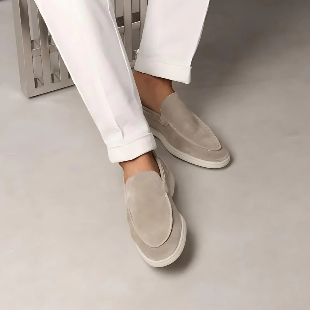 The Southampton Mens' Classic Slip On Suede Loafers