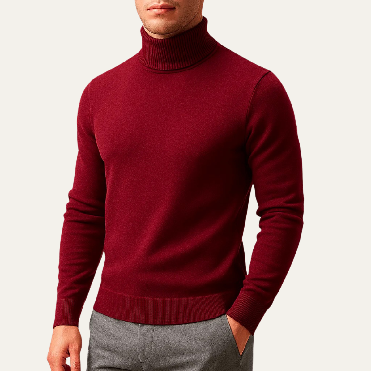 The Banbury Men's Classic Turtleneck Knit Jumpers