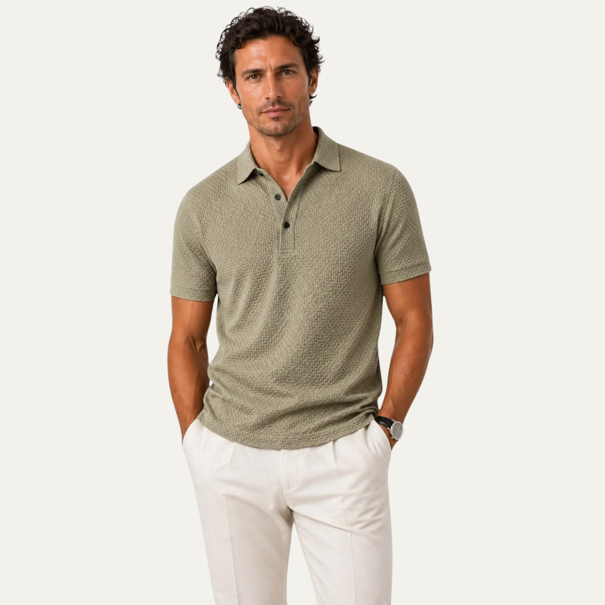 The Redmond Men’s Breathable Knitted Casual Polo Shirt