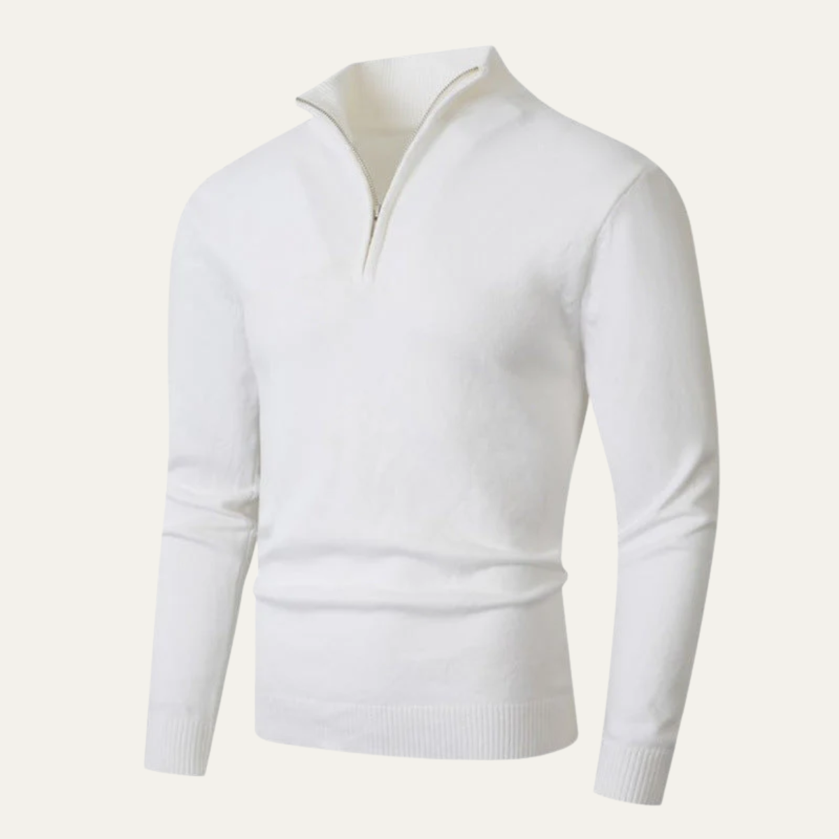 Men’s Knitted Slim Fit Half Zip Knit Jumper