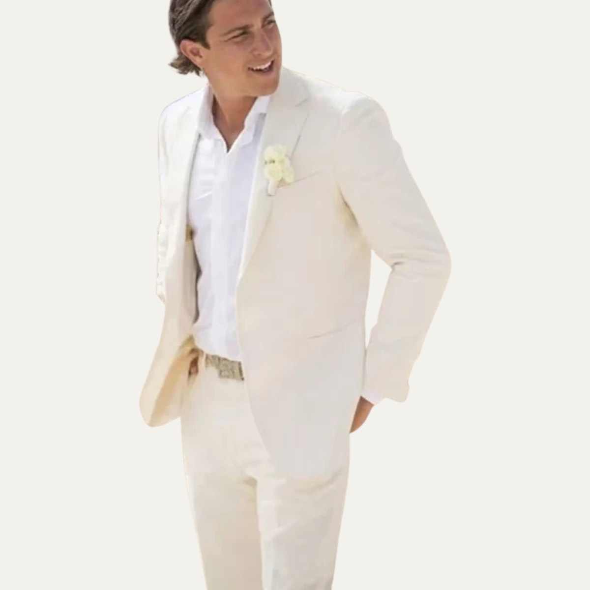 The Lacco Ameno Men’s Linen Suit – Slim Fit Jacket and Trousers