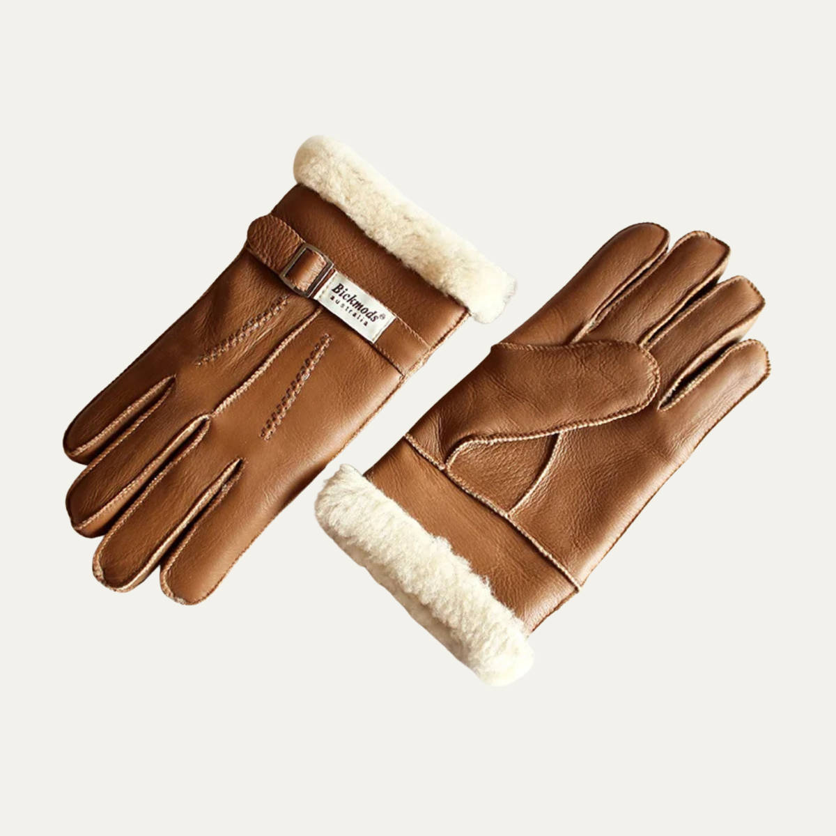The Brenton Men’s Sheepskin Fur Winter Gloves