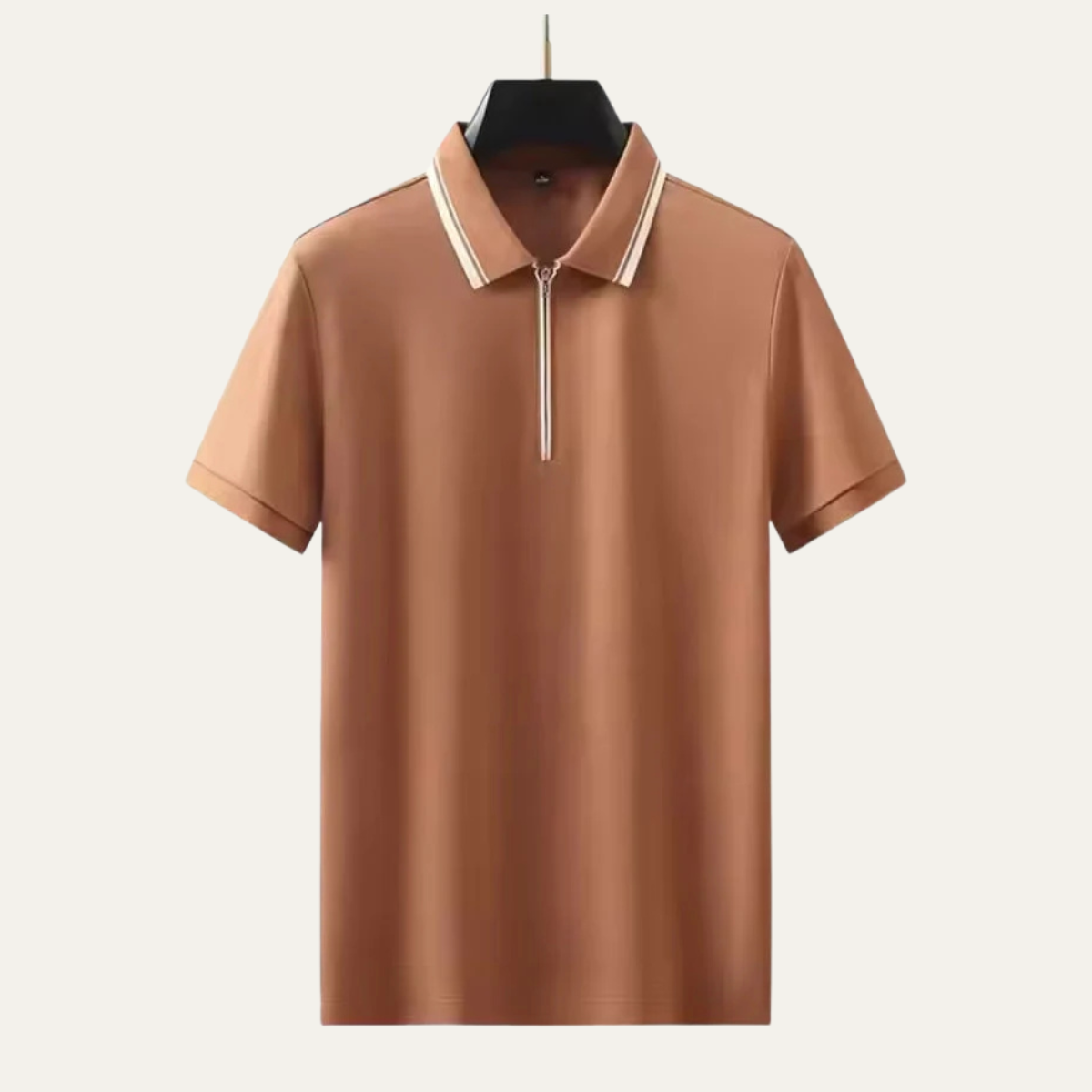 The Ridgefield Men’s Modern Quarter Zip Polo Shirt