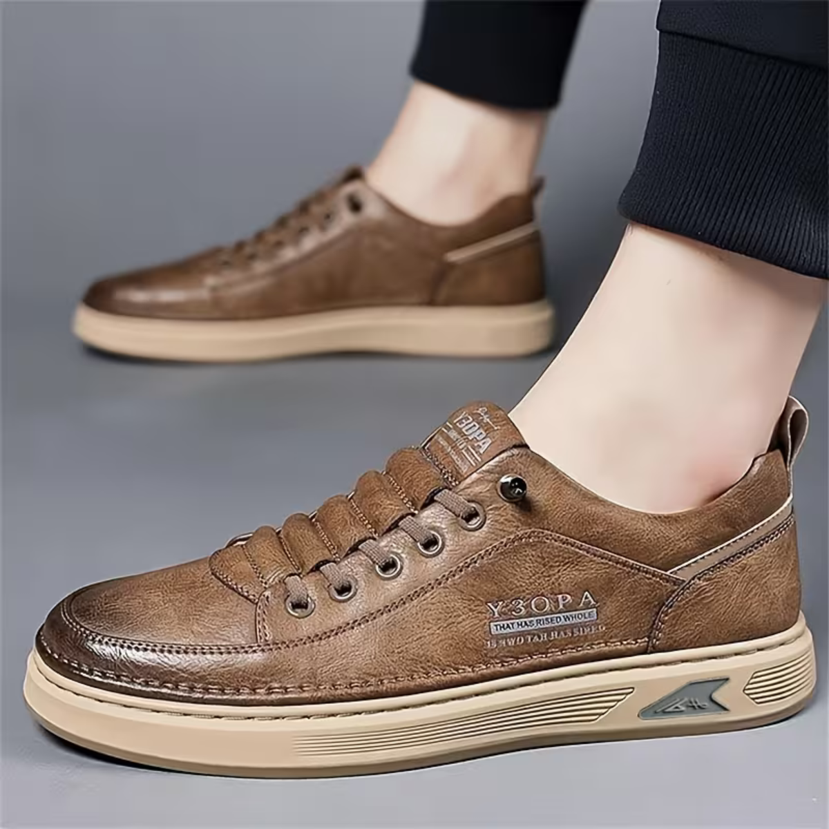 The Lucca Men’s Non Slip Casual Low Top Skate Shoes