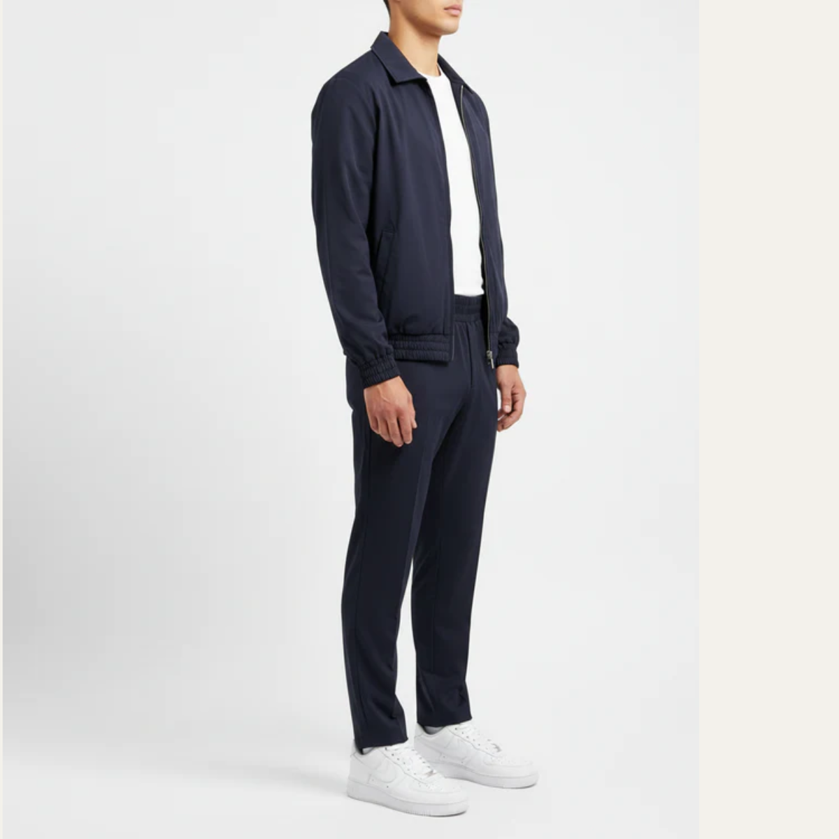 The Reno Men's Premium Tech Tracksuit Set - Navy Blue