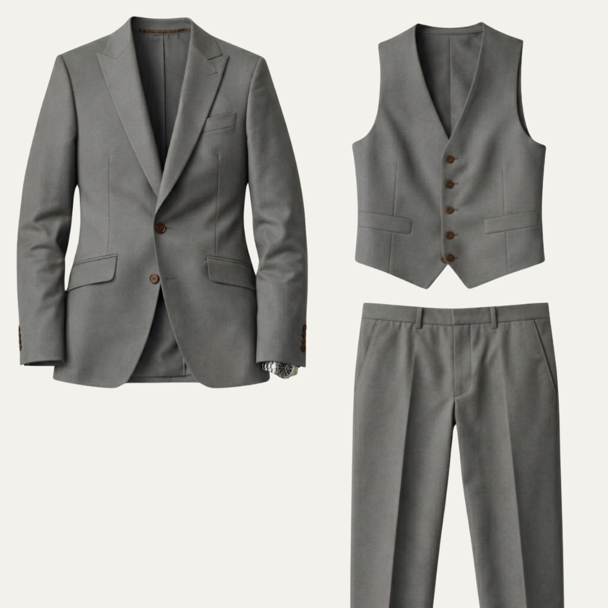 The Radicofani Men’s Elegant 3 Piece Set - Jacket, Gilet & Trousers