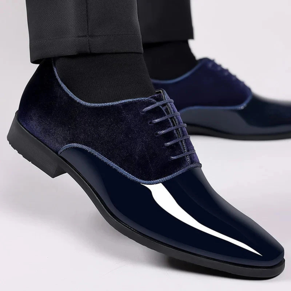 The Merrick Men’s Faux Leather Oxford Dress Shoes