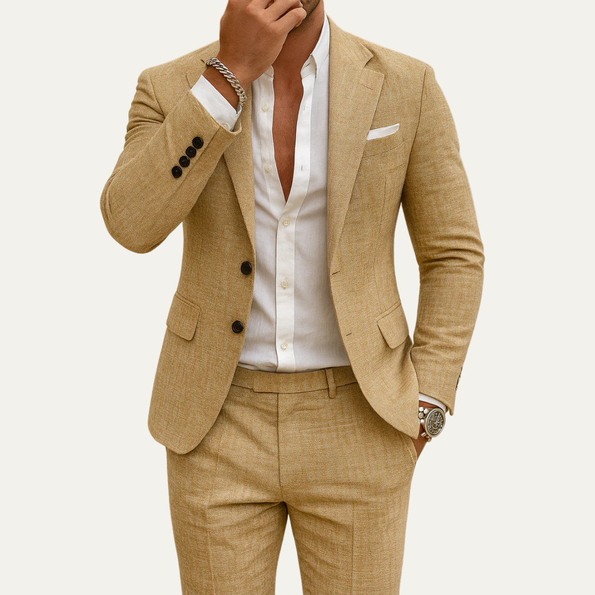 The Radnor Men’s Slim Fit Two Piece Wedding Suit Set