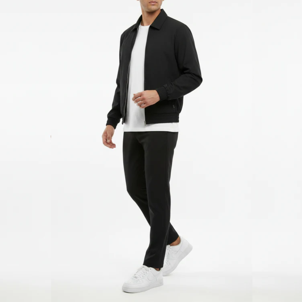 The Reno Men's Premium Tech Tracksuit Set - Black