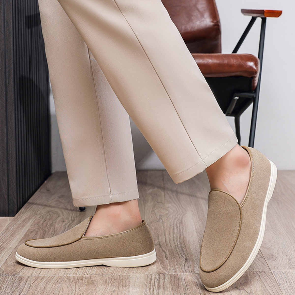 The Mornington Men’s Casual Comfort Suede Slip On Loafers