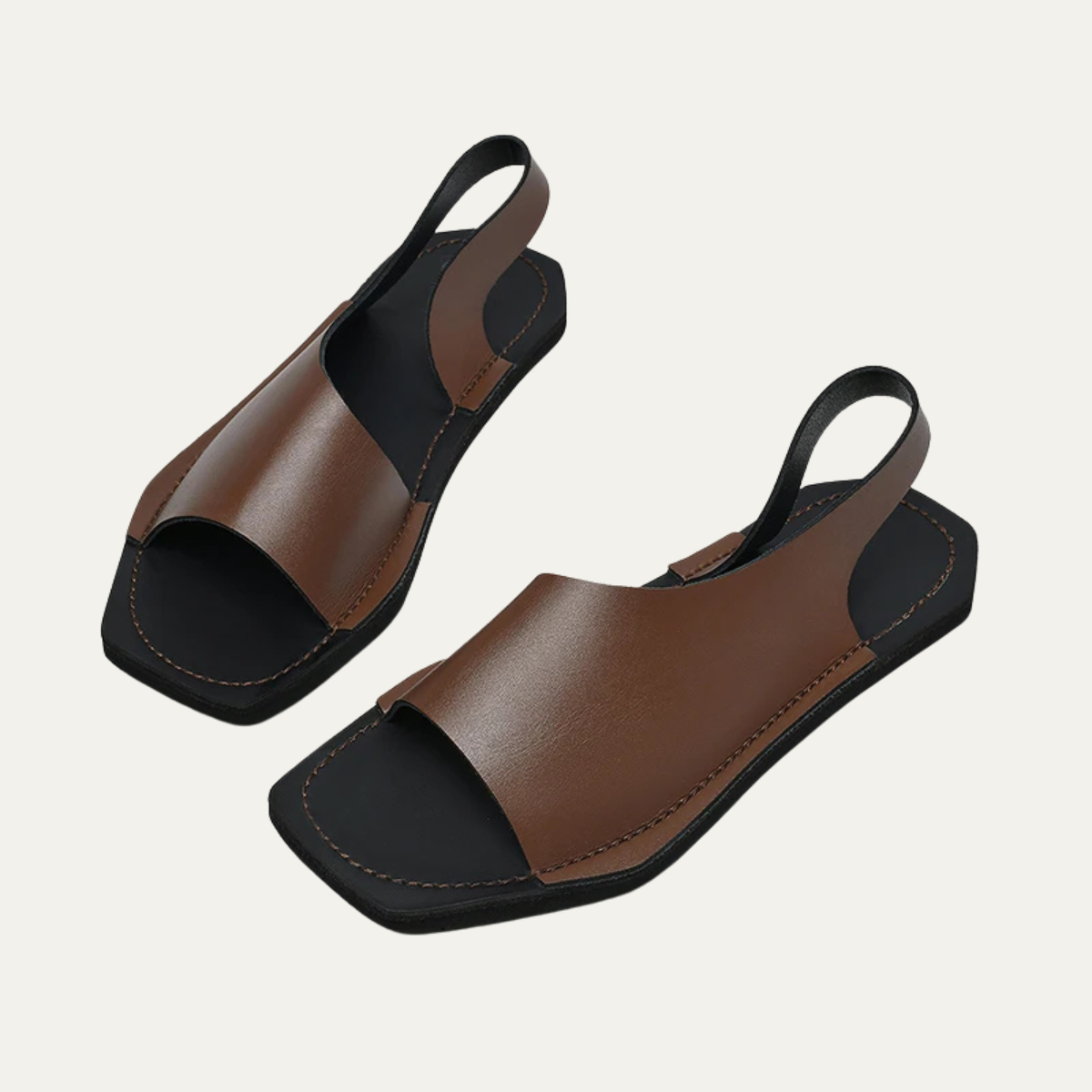 The Gaiole Men’s Open Toe Casual Leather Slingback Sandals