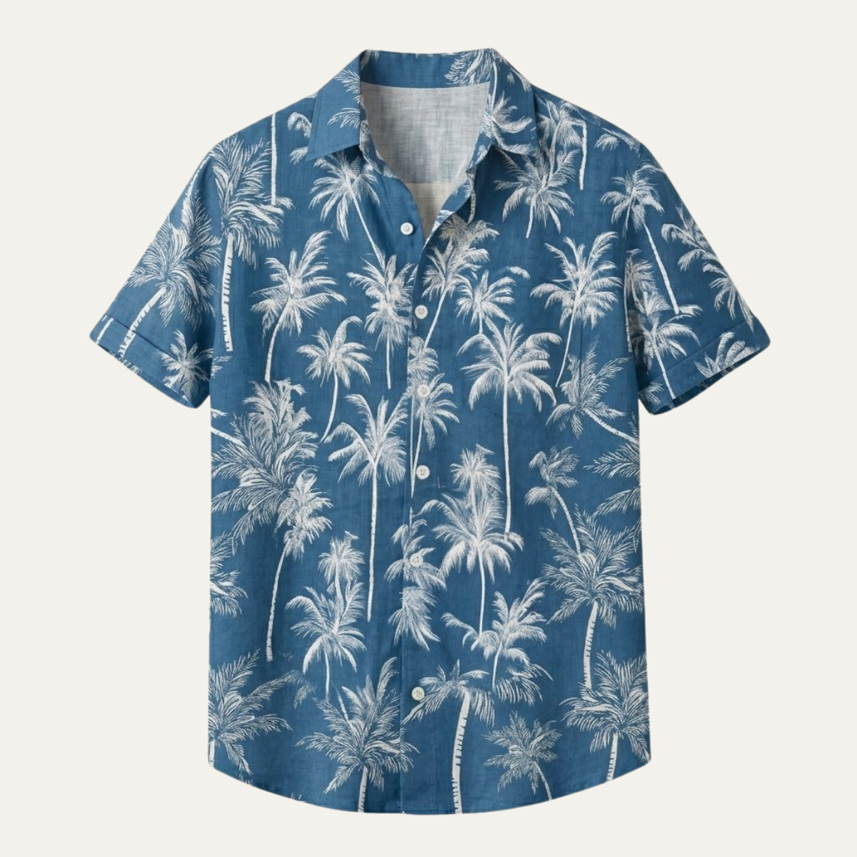 The Cotswolds Men’s Palm Tree Print Short Sleeve Shirt