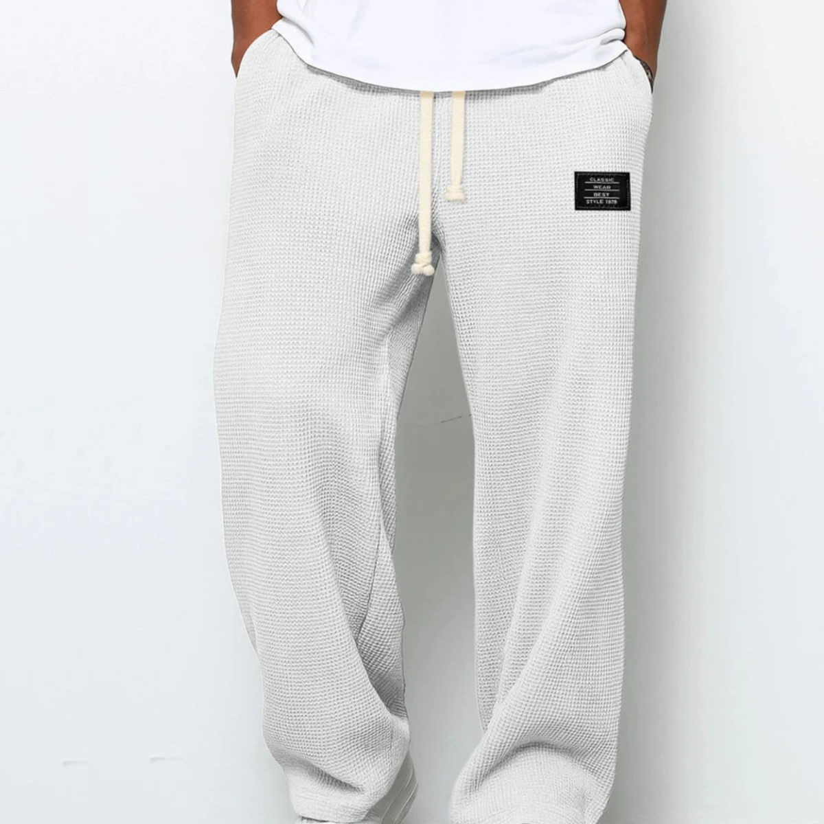 The Clayton Men's Waffle Knit Relaxed Sweatpants