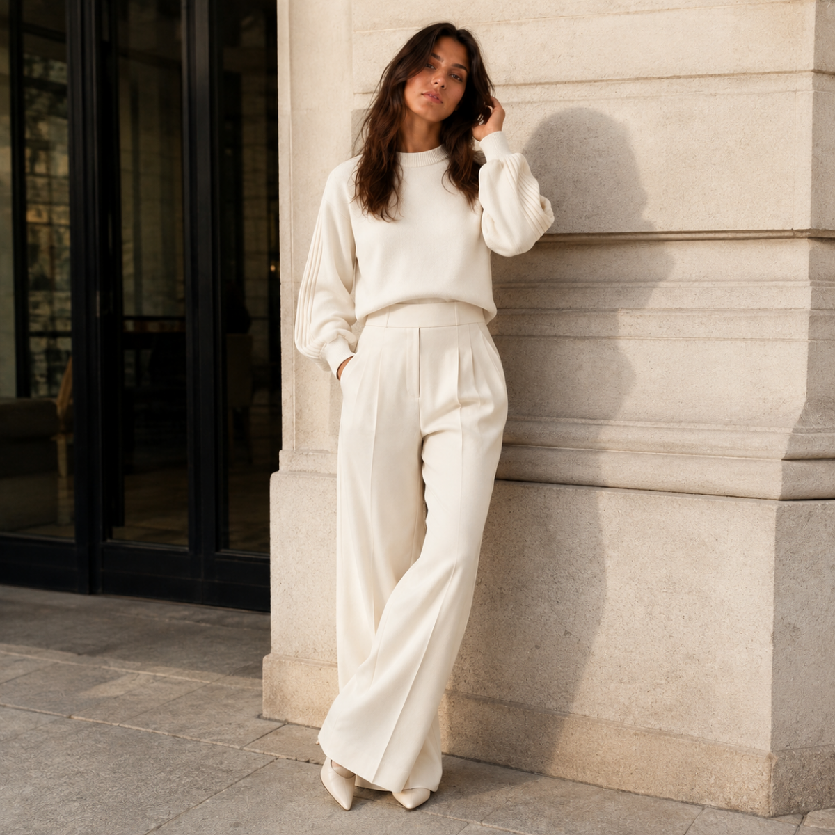 Women's Elegant Two Piece Knit Set