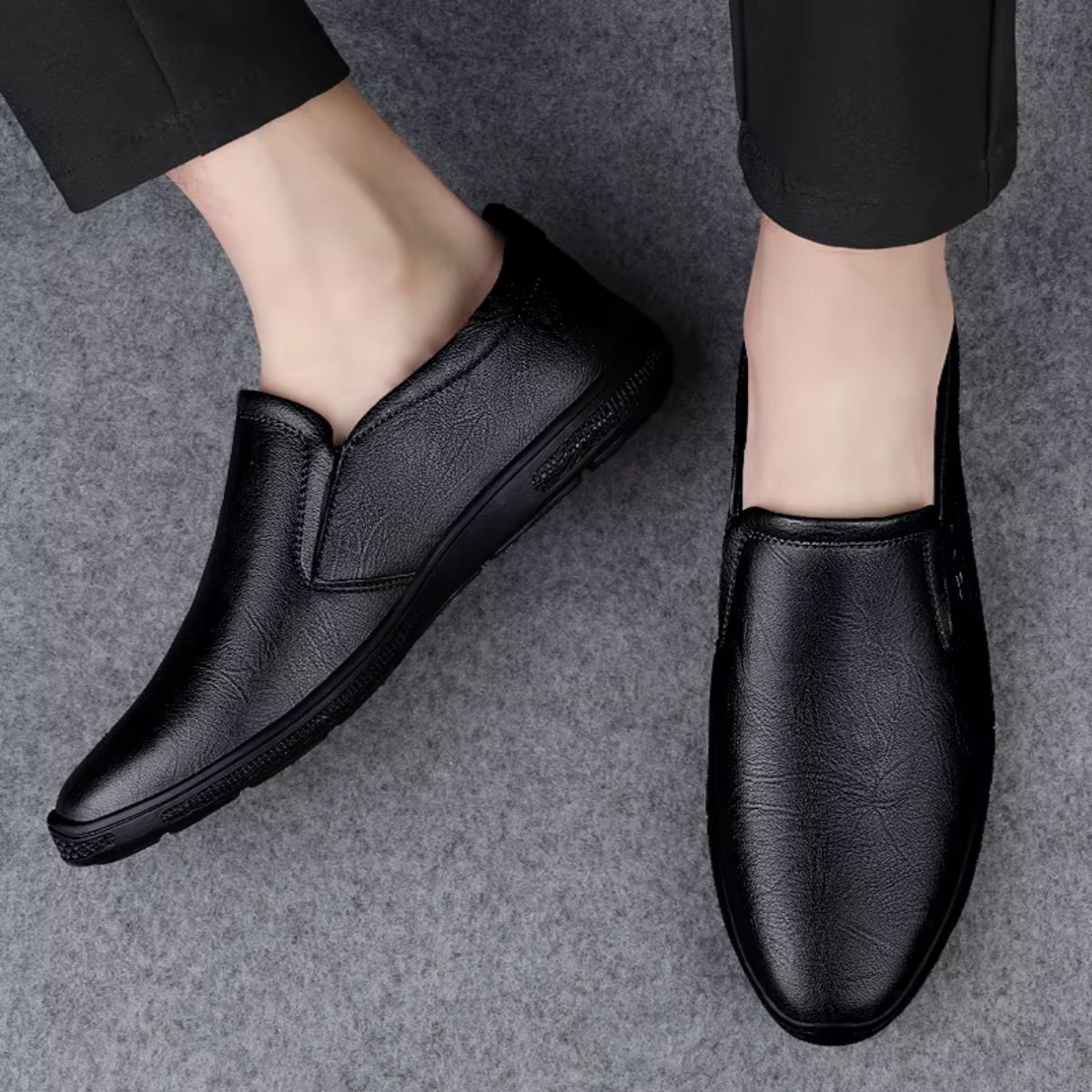 The Portsmouth Men’s Mocassin Slip On Casual Dress Shoes