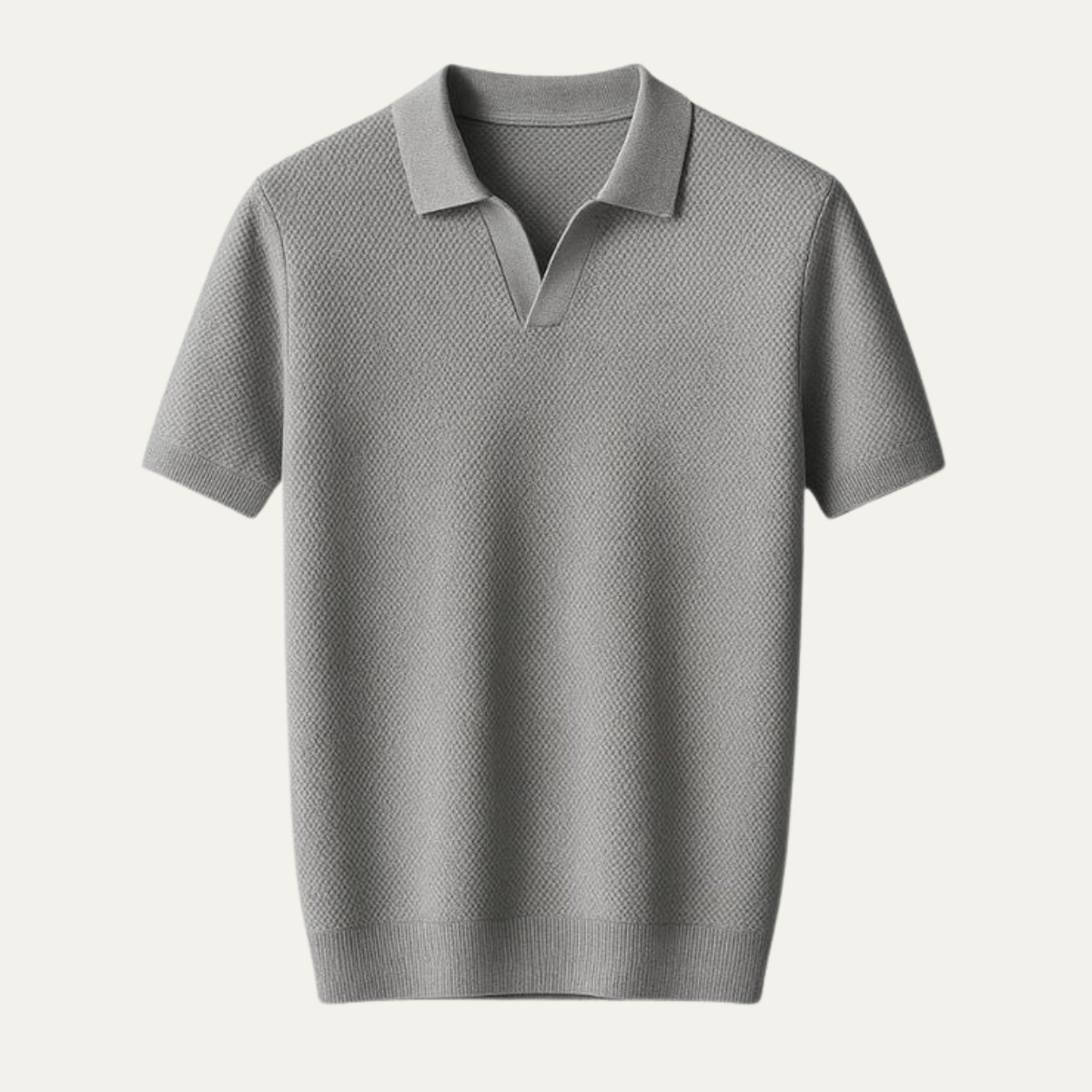 The Wellington Men’s Knit Textured Polo Shirt