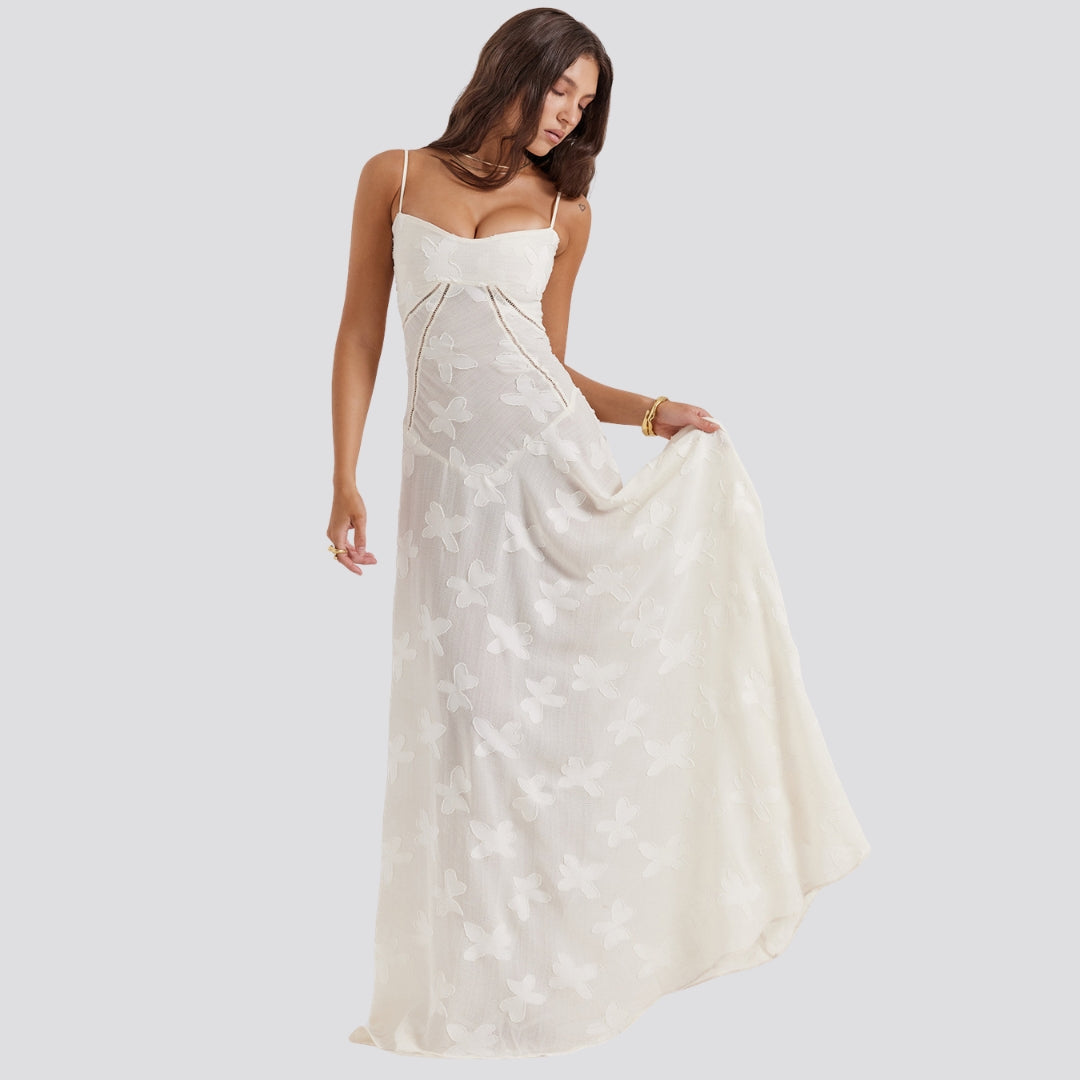 Women's Built Bodice Satin Gown