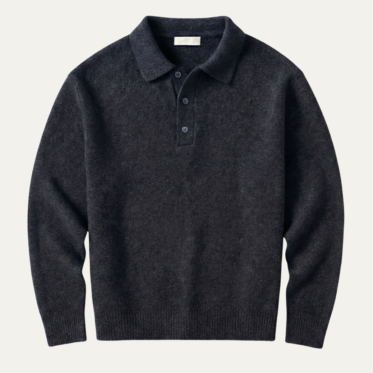 The Cedarfield Men's Trendy Soft Knit Polo Jumper