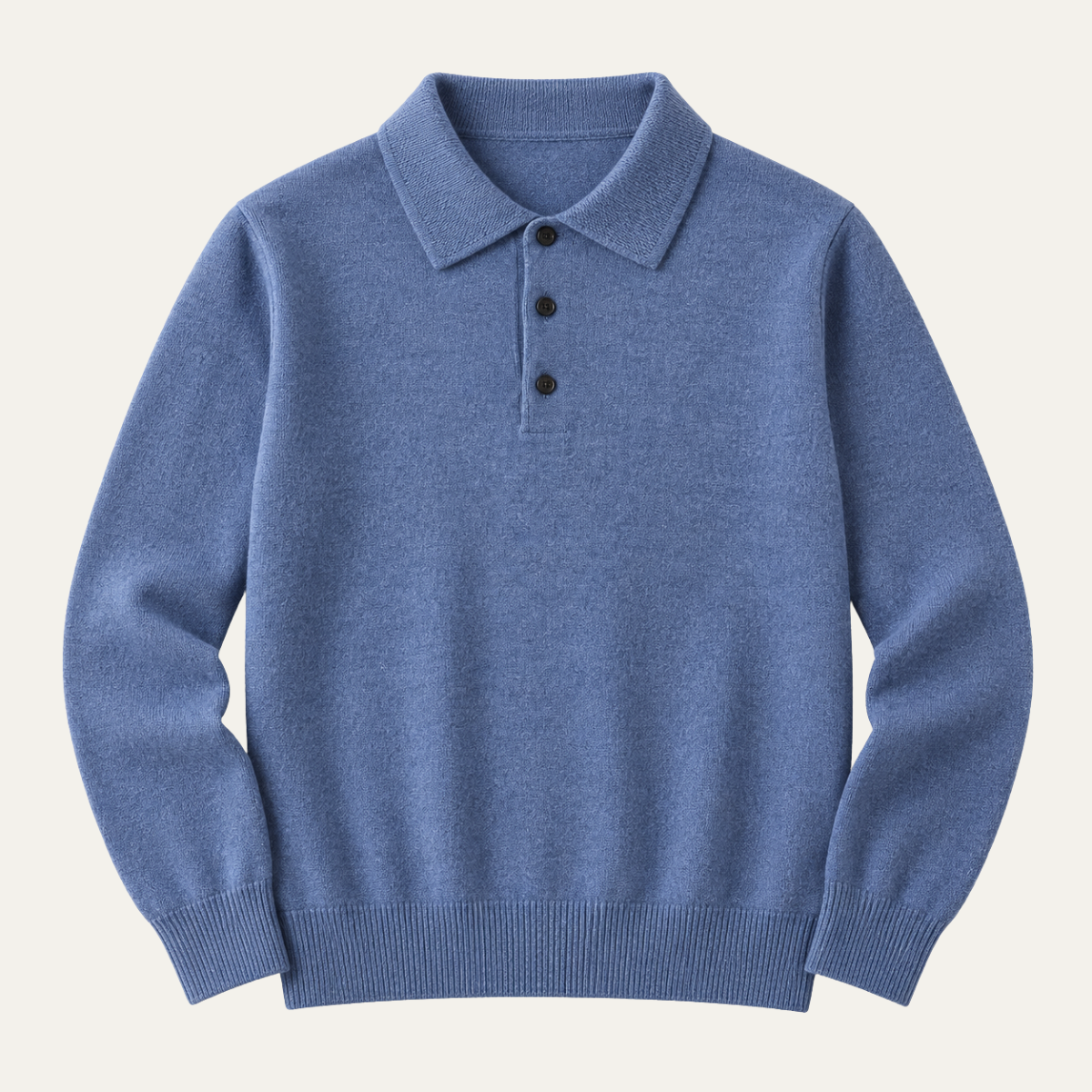 The Bayswater Men's Wool Blend Knit Polo Jumper
