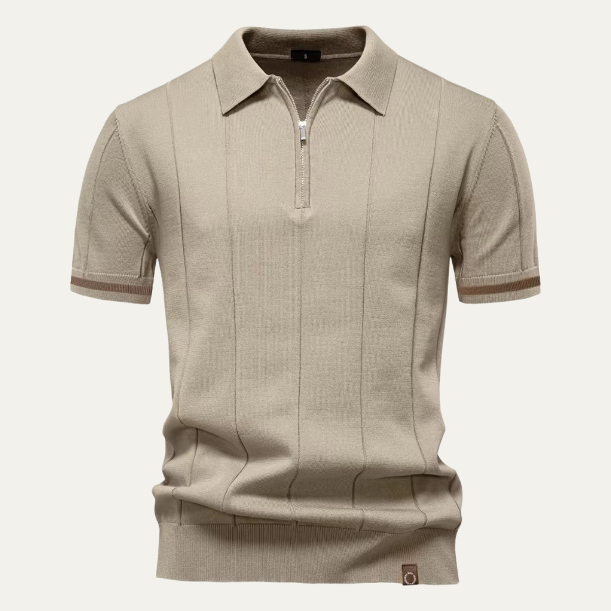 Men’s Knit Zip Polo Shirt