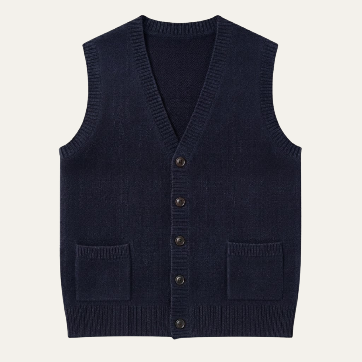Men’s Smart Casual Button Front Knit Vest