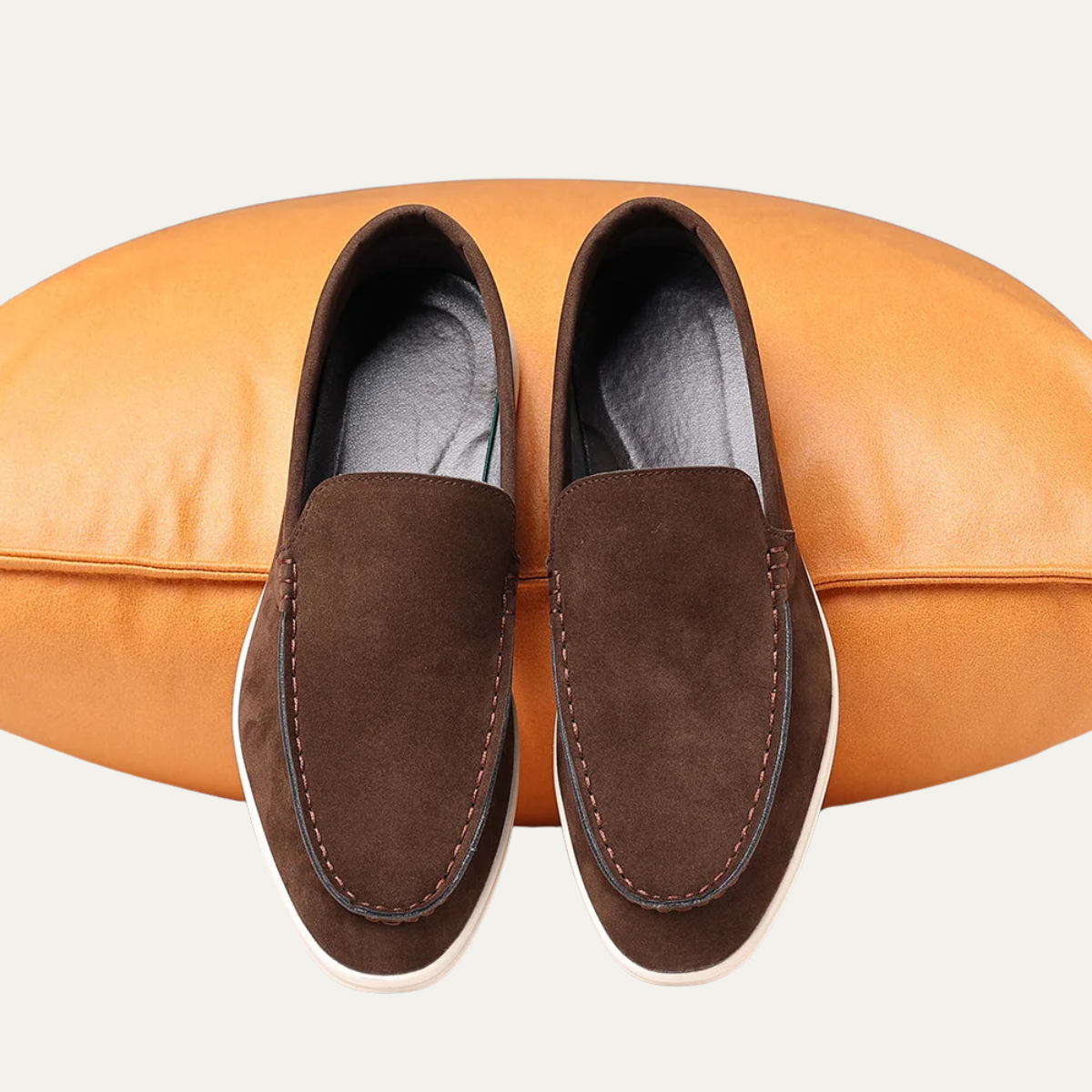 The Cardiff Men’s Suede Slip On Dress Loafers