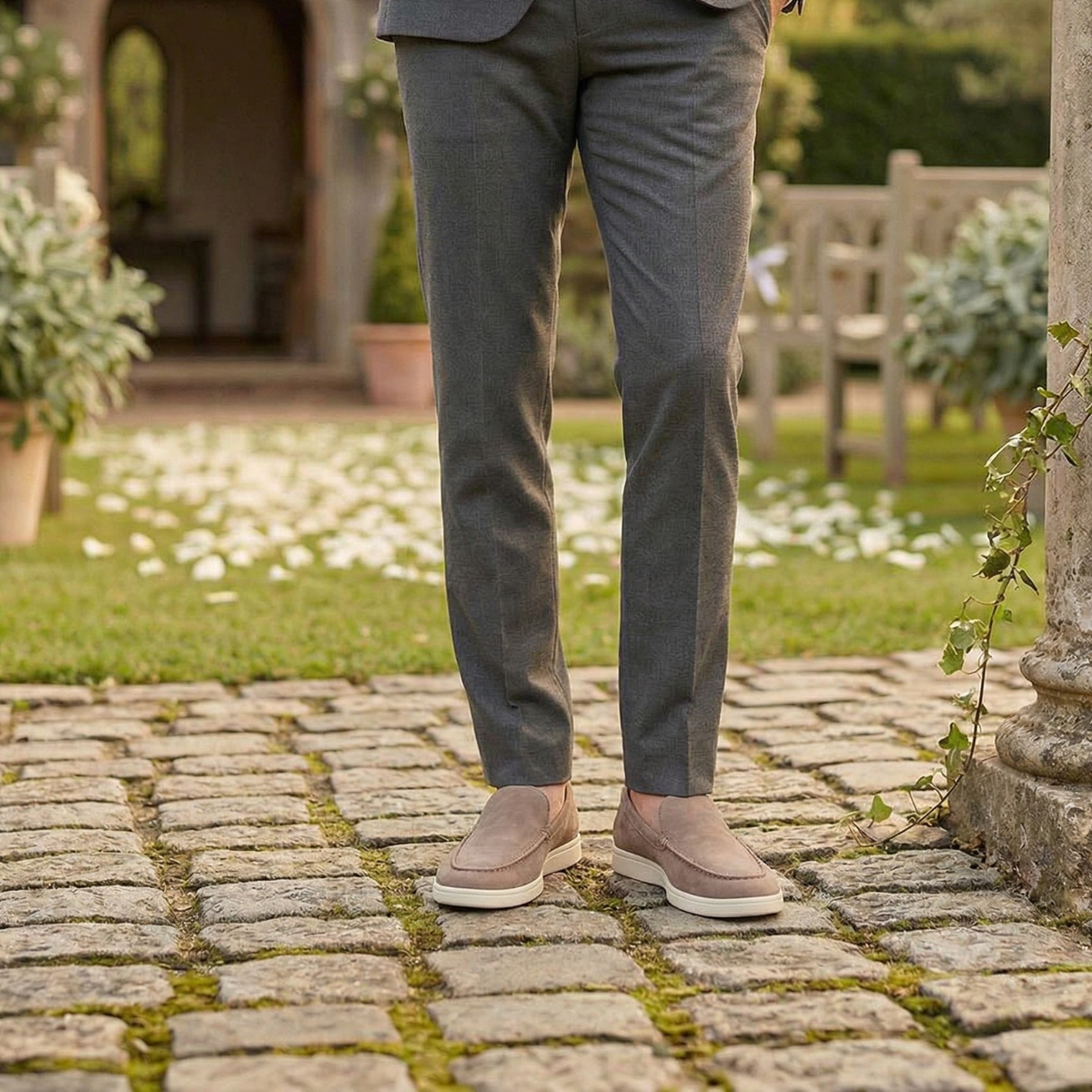 The Ashbourne Suede Loafers for Men