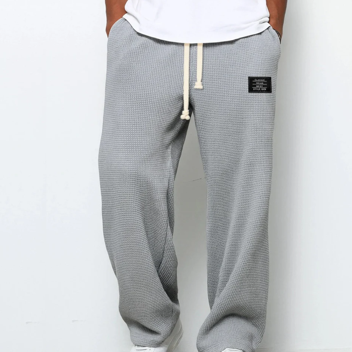 The Clayton Men's Waffle Knit Relaxed Sweatpants