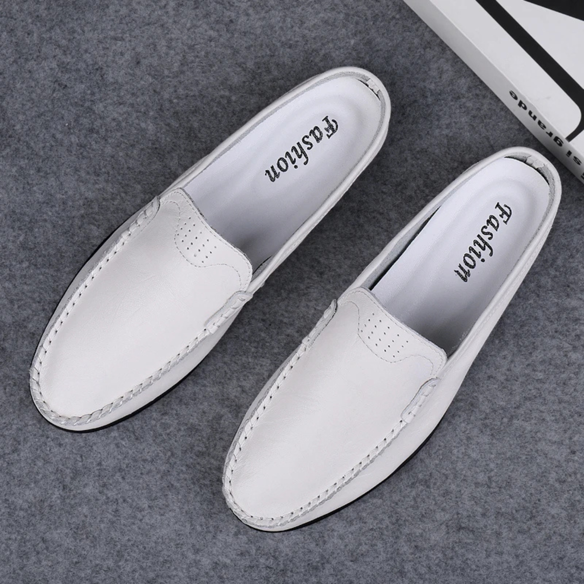 The Varenna Men’s Casual Mule Leather Loafers