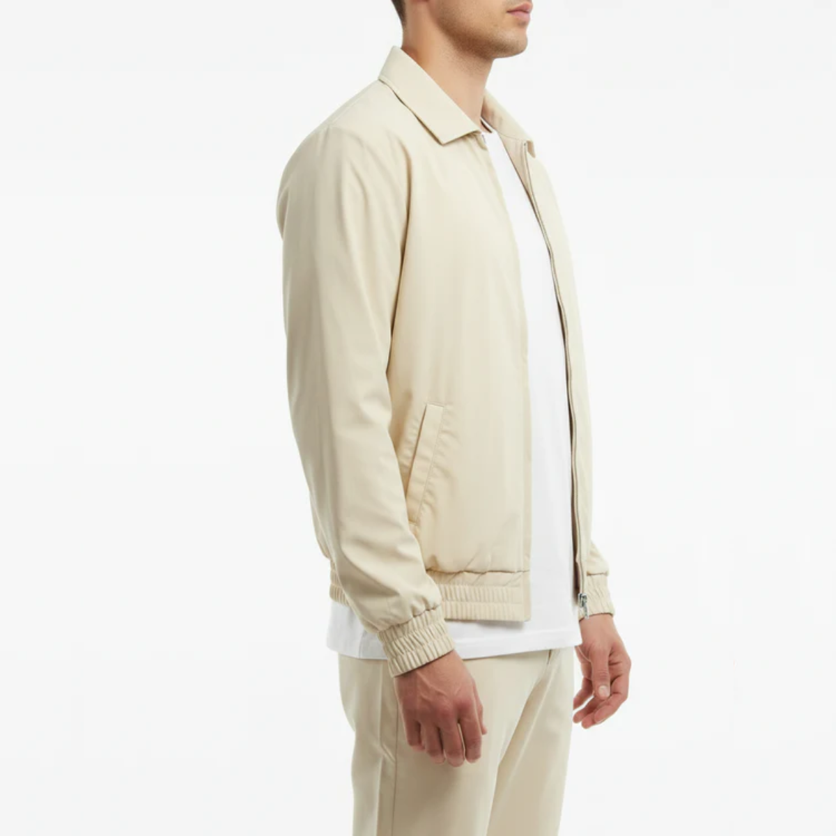 The Reno Men's Premium Tech Tracksuit Set - Beige