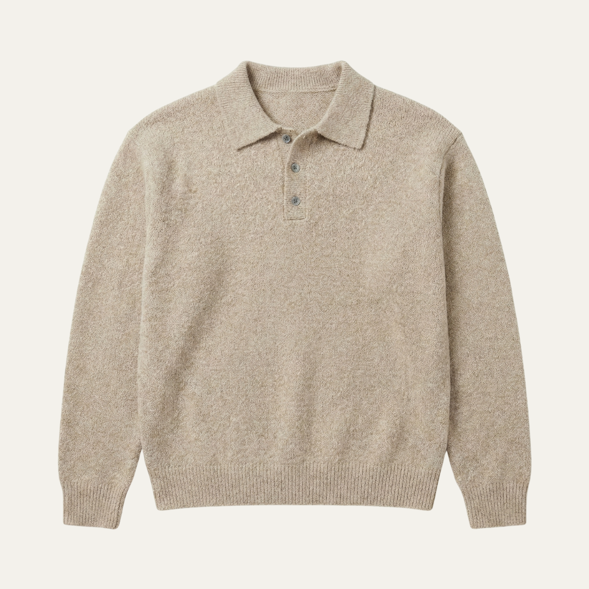 The Cedarfield Men's Trendy Soft Knit Polo Jumper