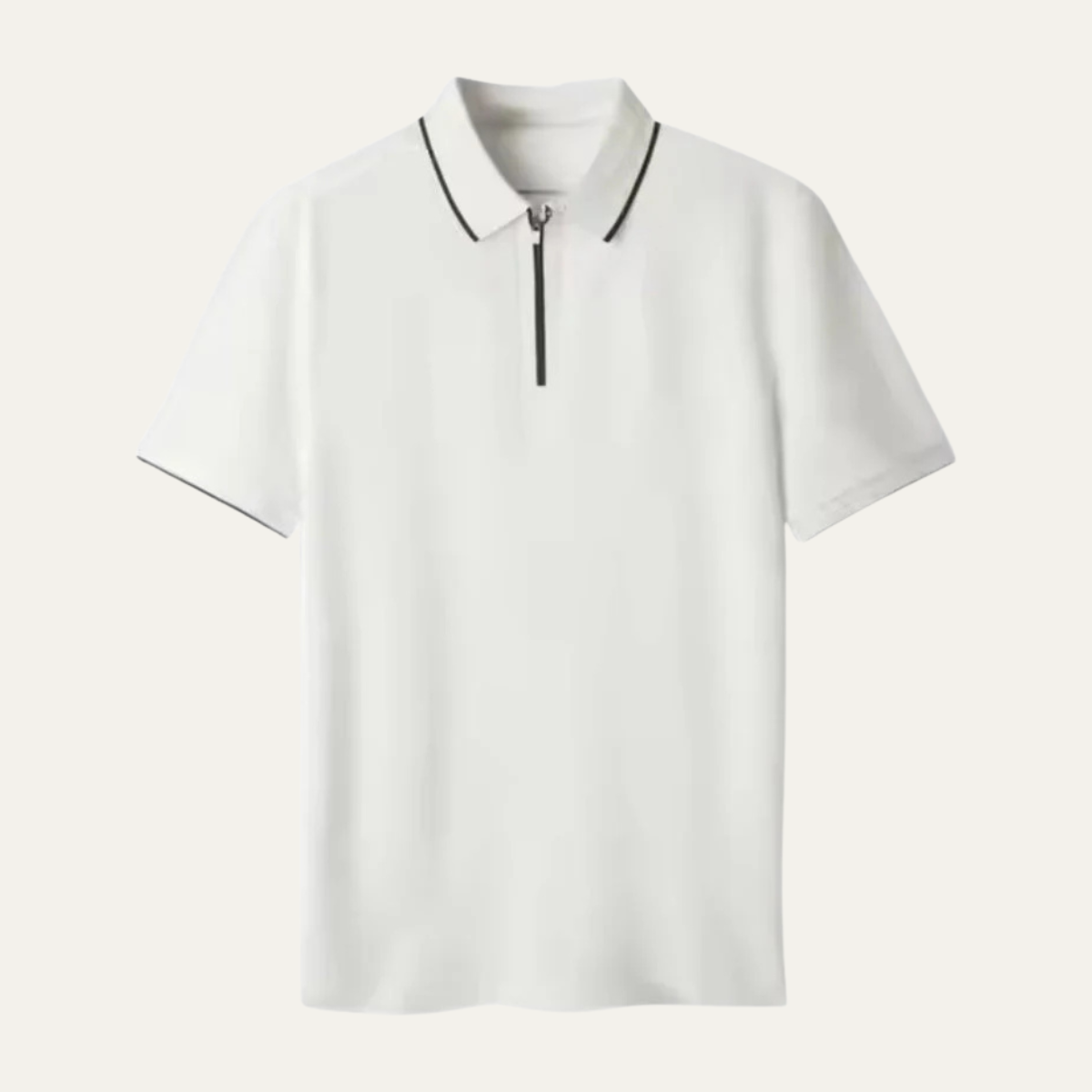 The Ridgefield Men’s Modern Quarter Zip Polo Shirt