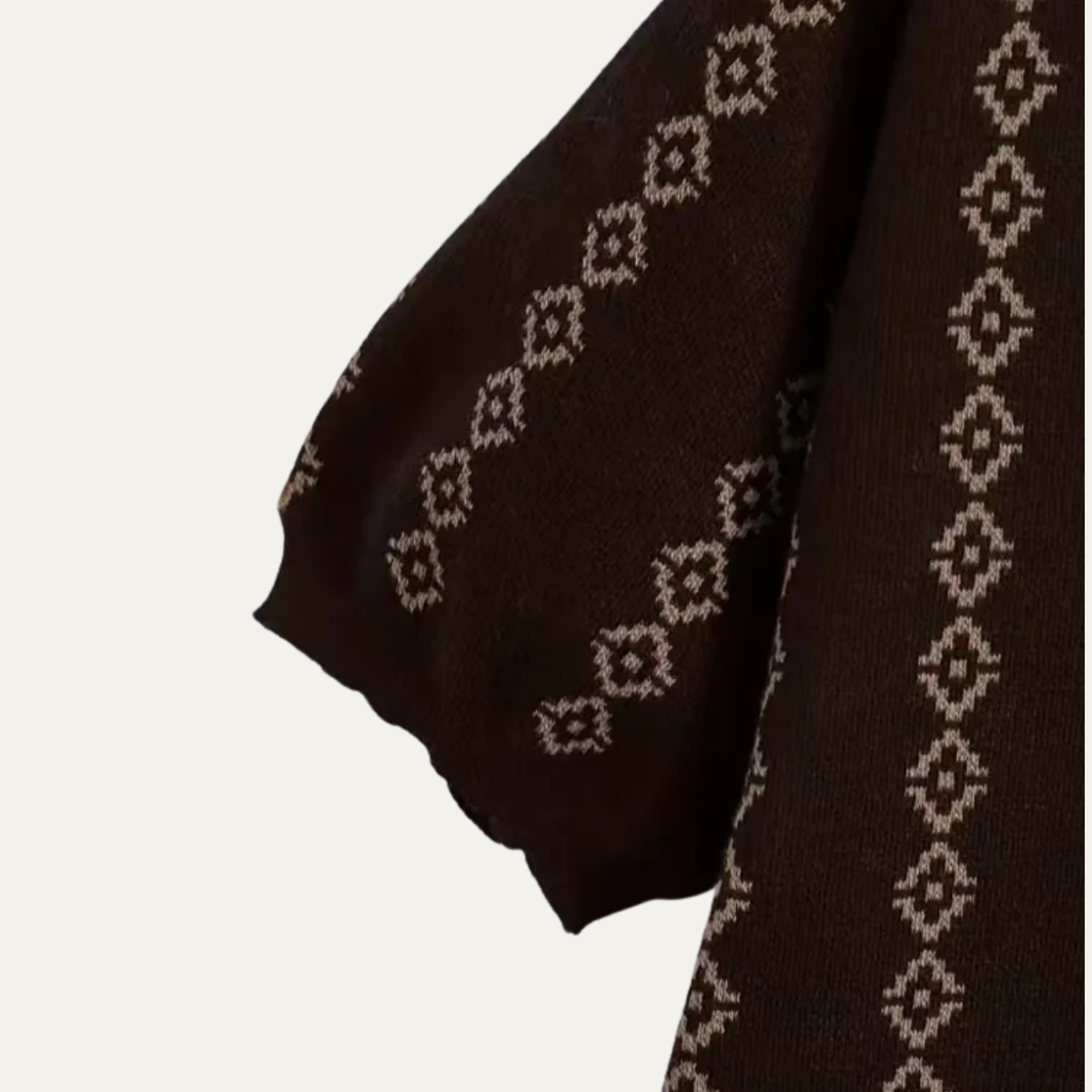 The Riccione Men’s Patterned Knit Polo Shirt