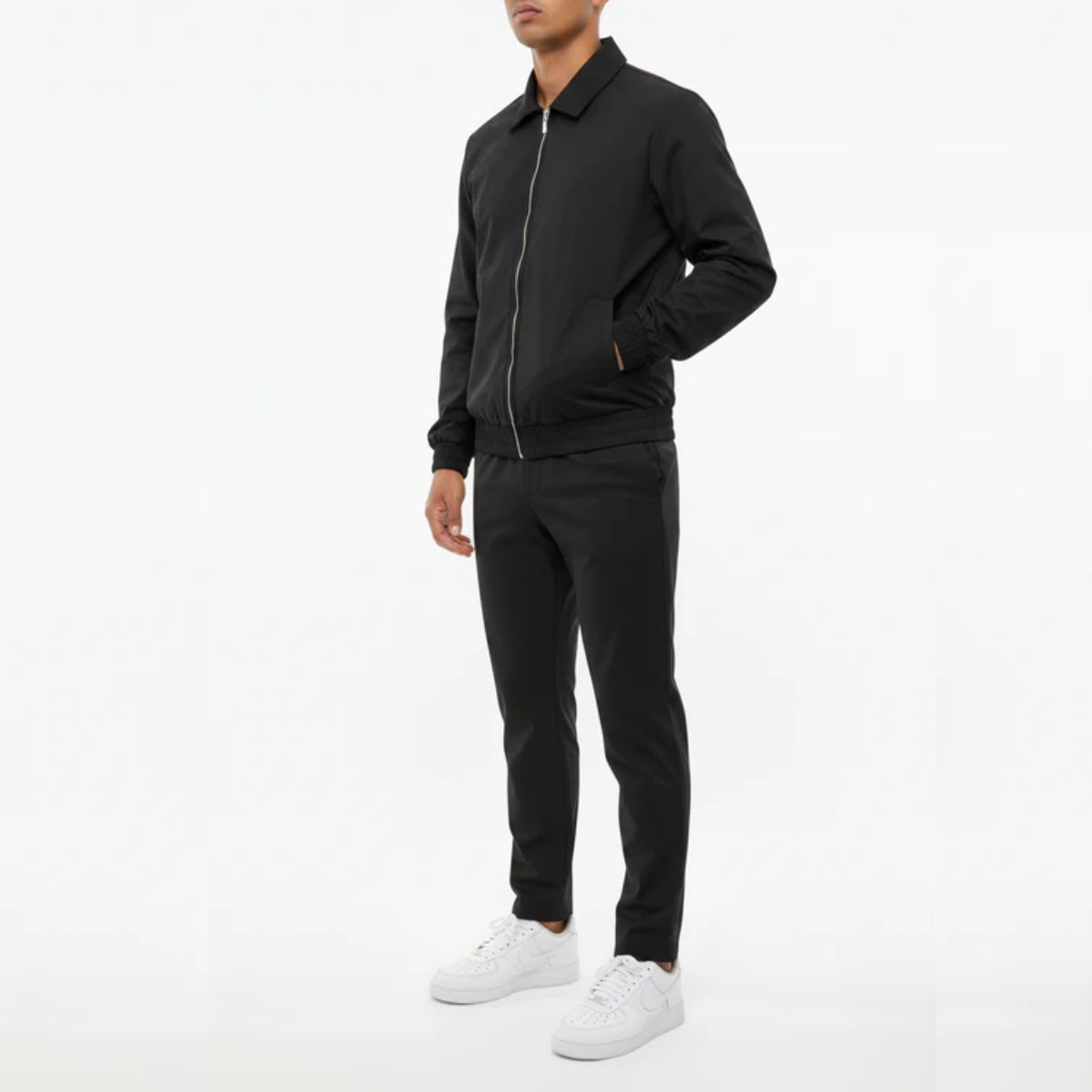The Reno Men's Premium Tech Tracksuit Set - Black