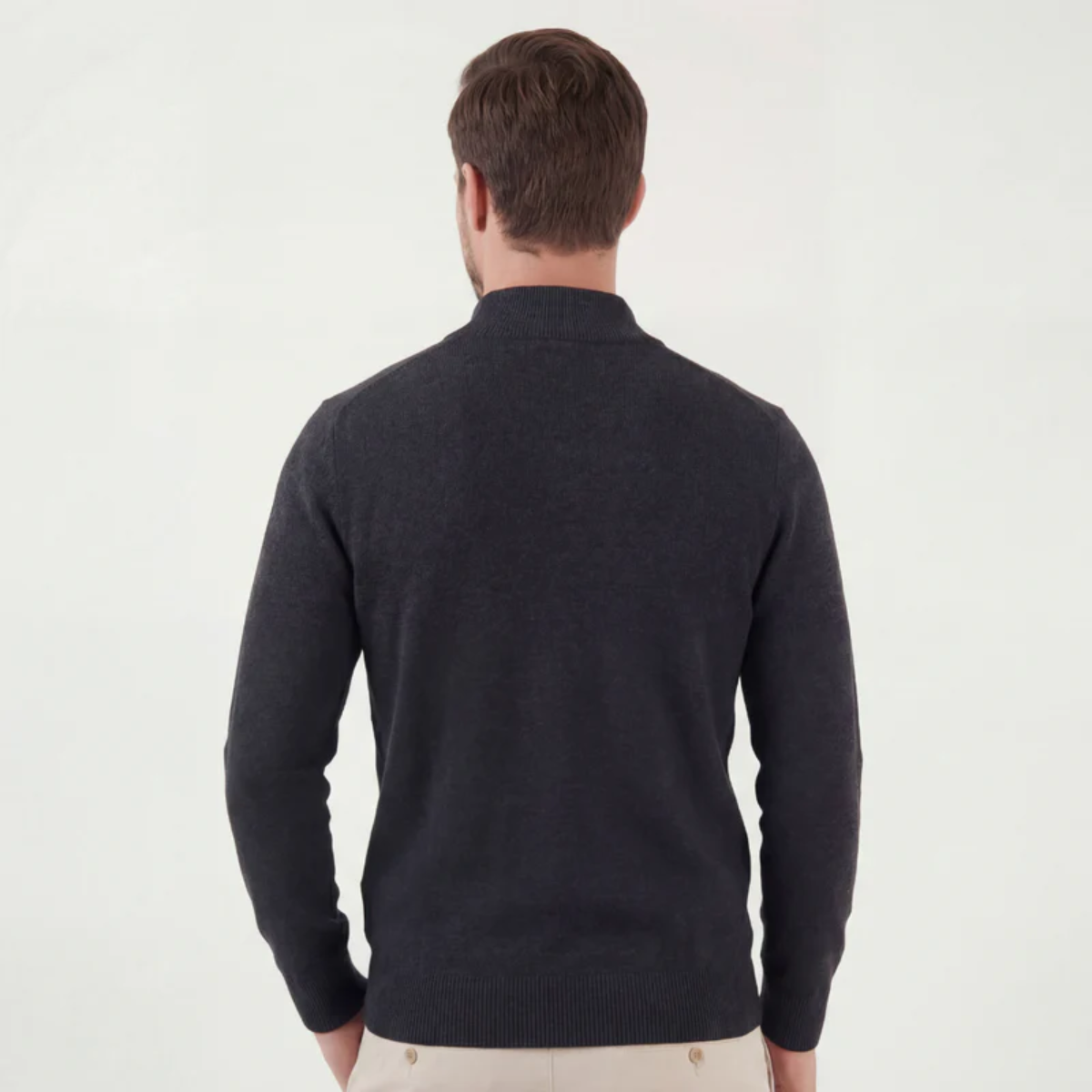 The Bologna Men's Quarter Zip Knit Jumper