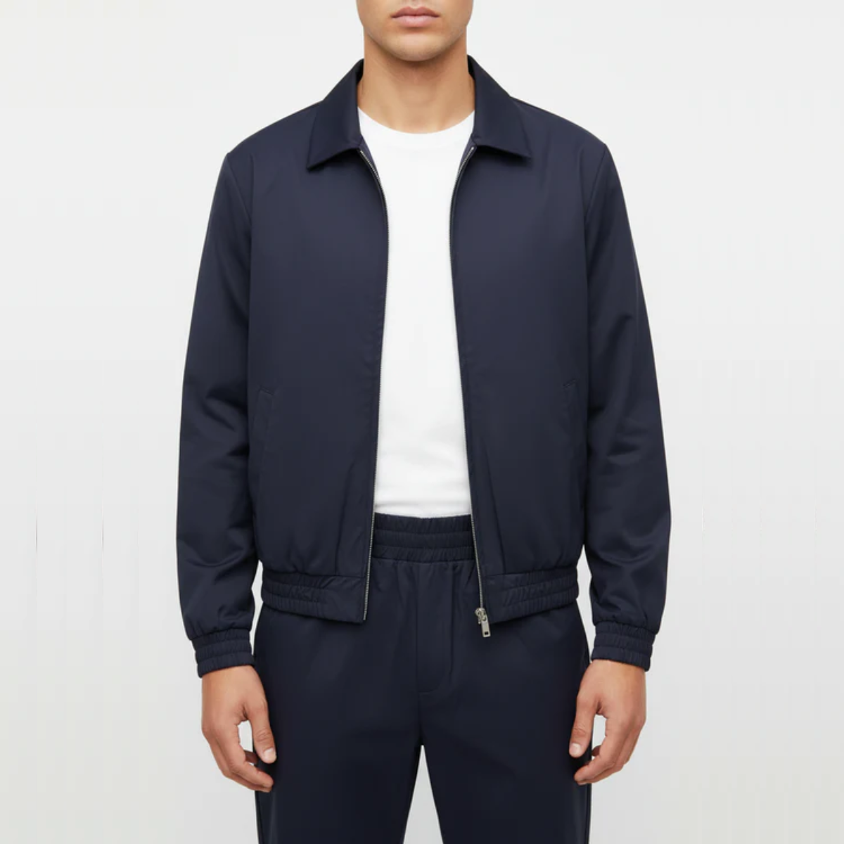 The Reno Men's Premium Tech Tracksuit Set - Navy Blue