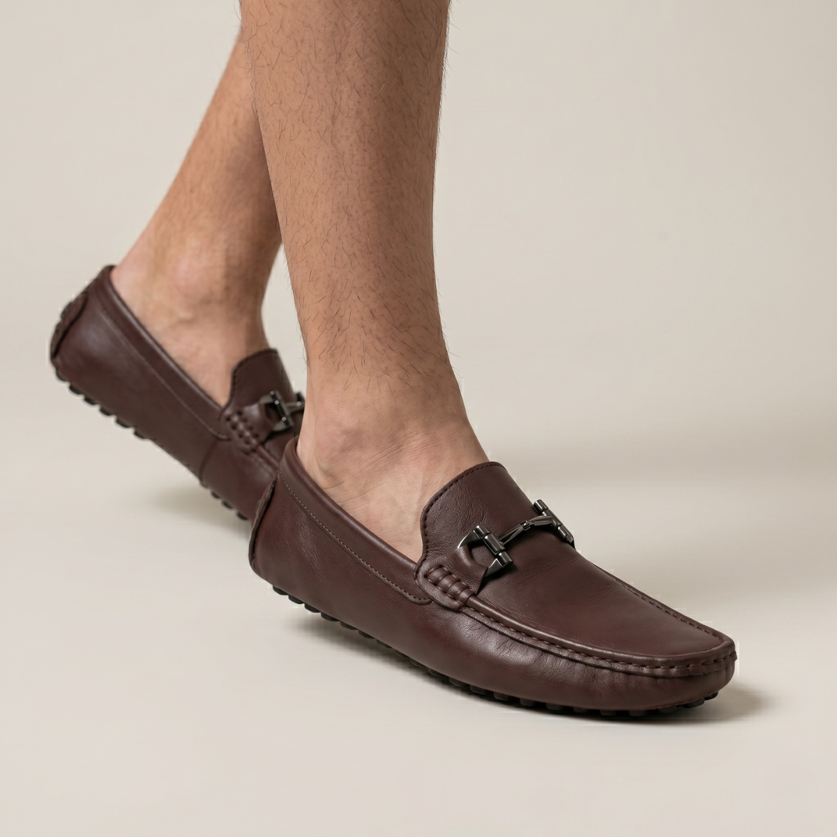 The Dover Men’s Leather Dress Loafers with Horsebit Detail