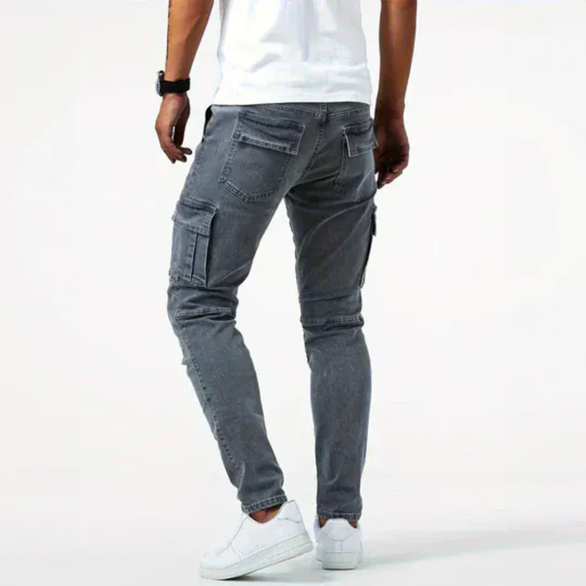 The Cincinnati Men's Slim Fit Stretch Cargo Jeans