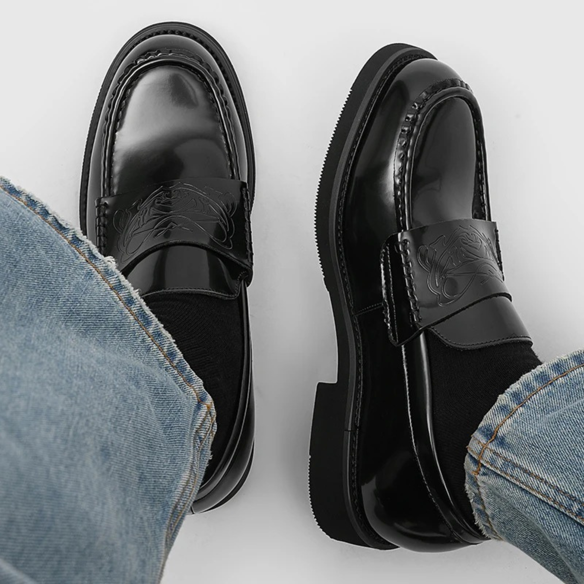 The Laglio Men’s Business Slip On Leather Dress Shoes