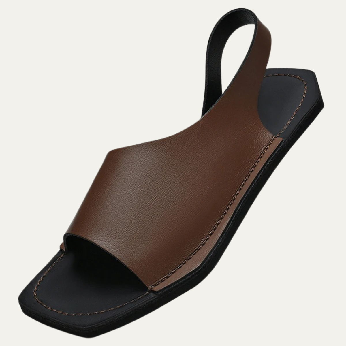The Gaiole Men’s Open Toe Casual Leather Slingback Sandals