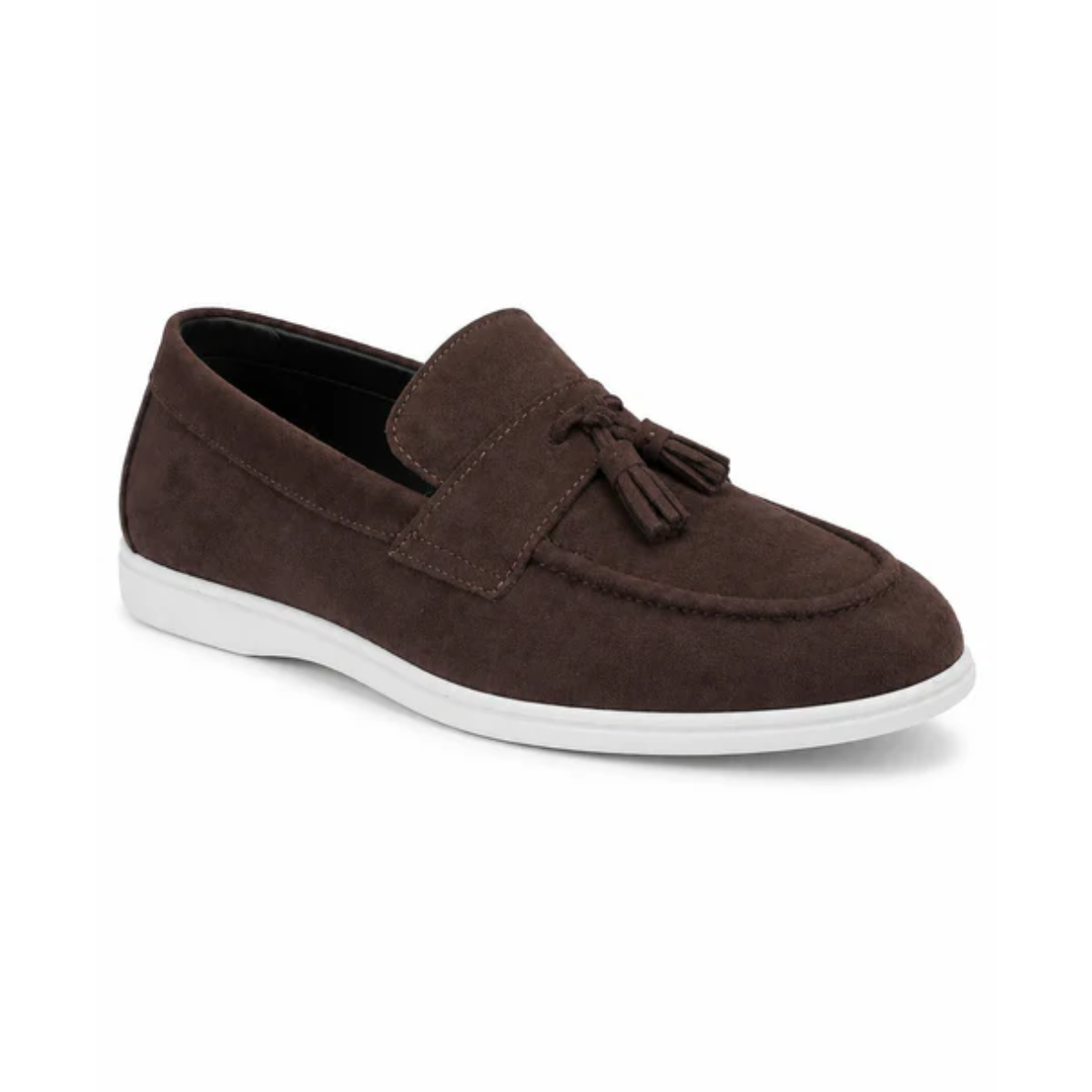 The Prescott Men's Suede Tassel Slip On Loafers - Brown