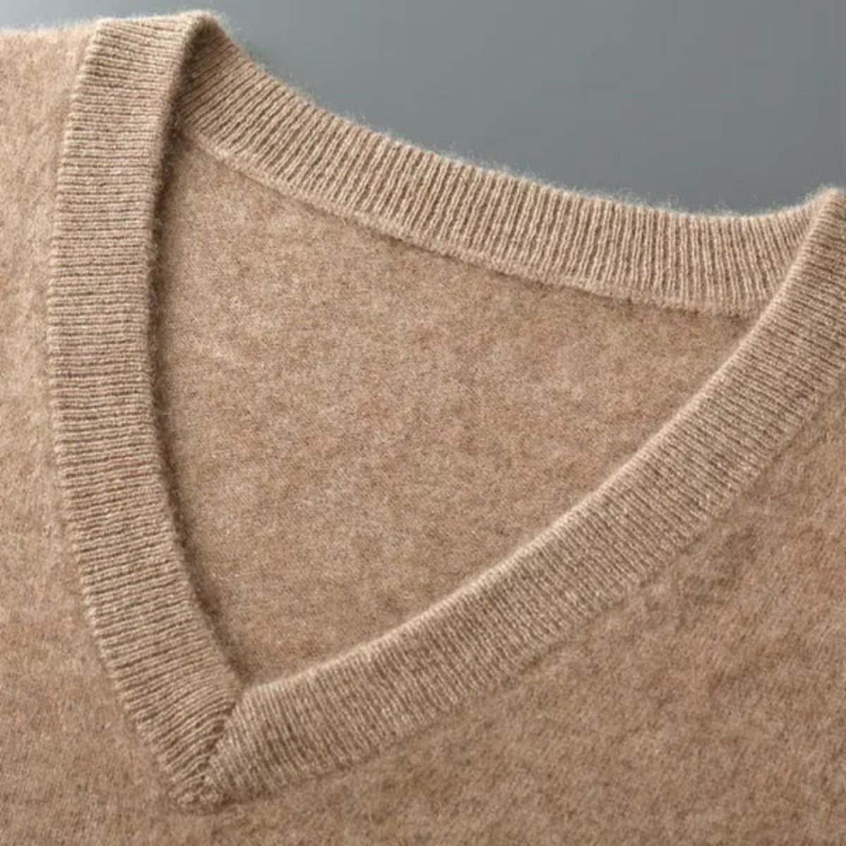 The Milan Men's V Neck Knit Cotton Gilet