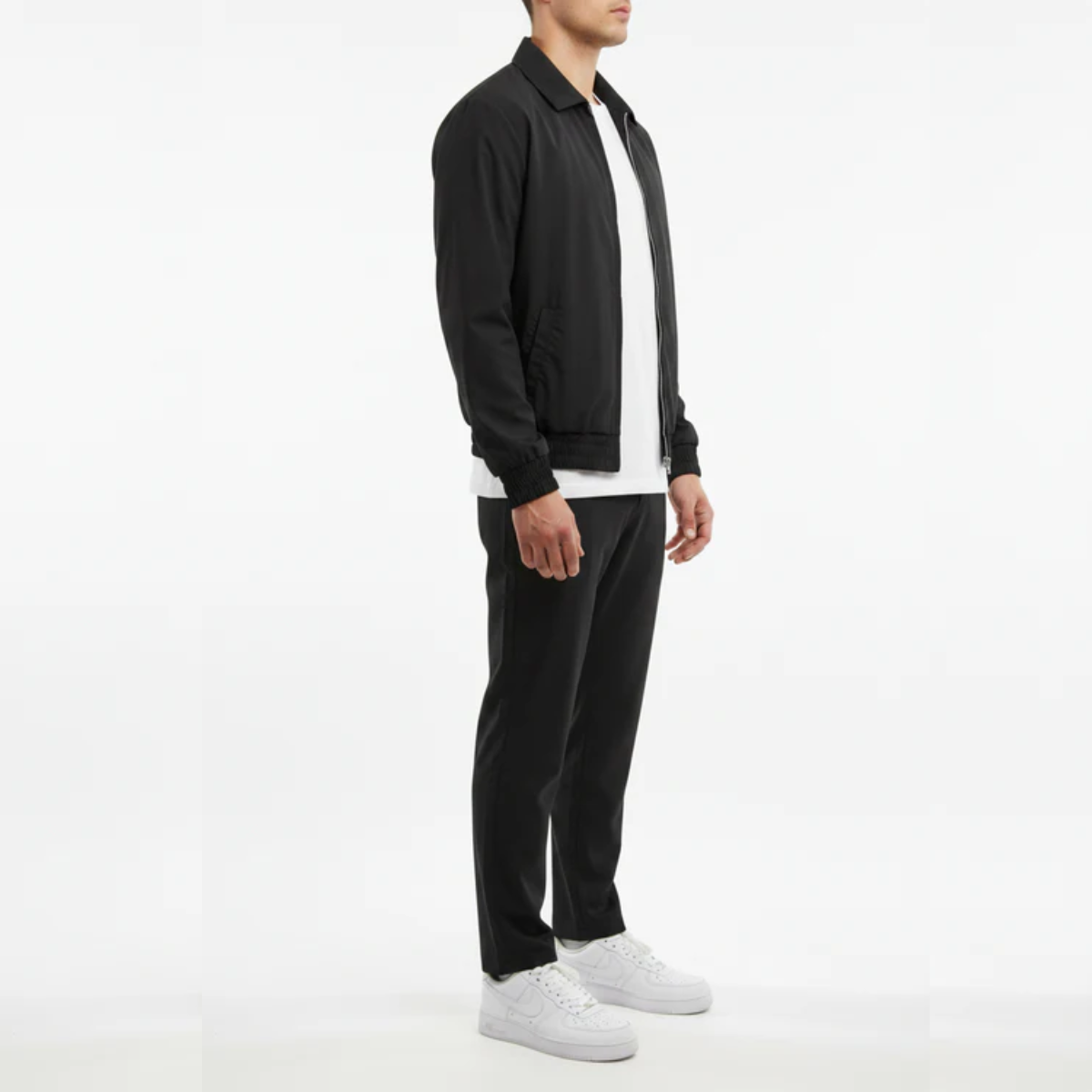The Reno Men's Premium Tech Tracksuit Set - Black