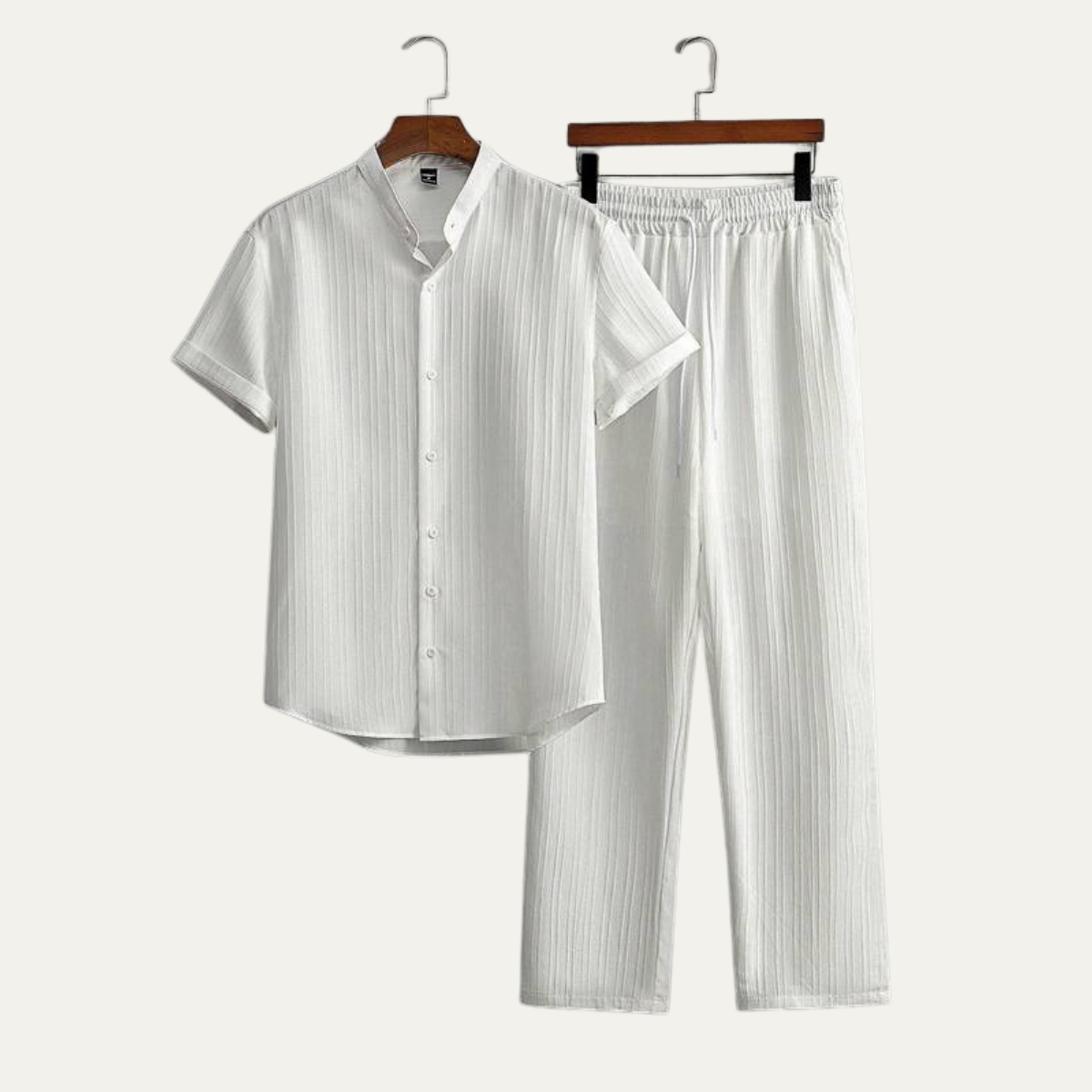 The Pinewater Men’s Linen Summer Trendy Set – Shirt & Trousers