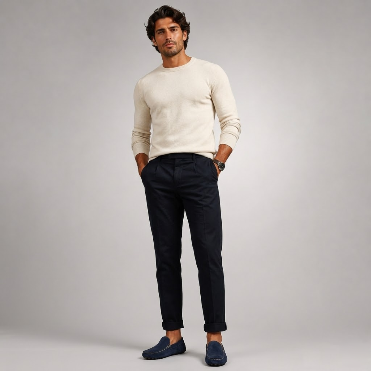 The Epsom Men’s Trendy Suede Leather Slip-On Loafers