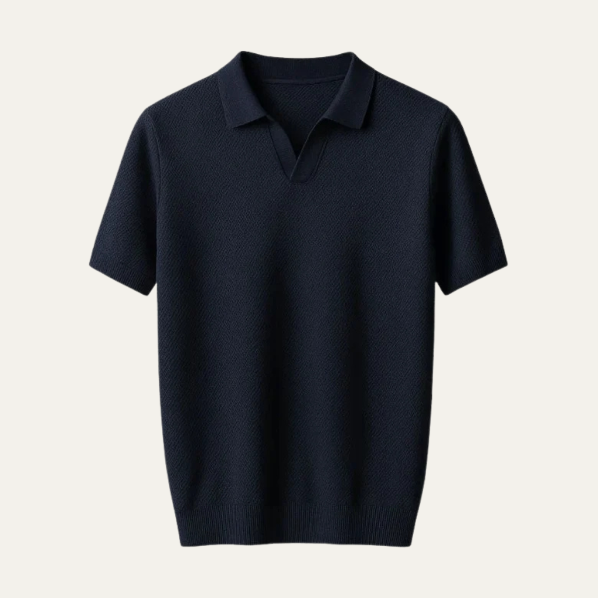 The Wellington Men’s Knit Textured Polo Shirt