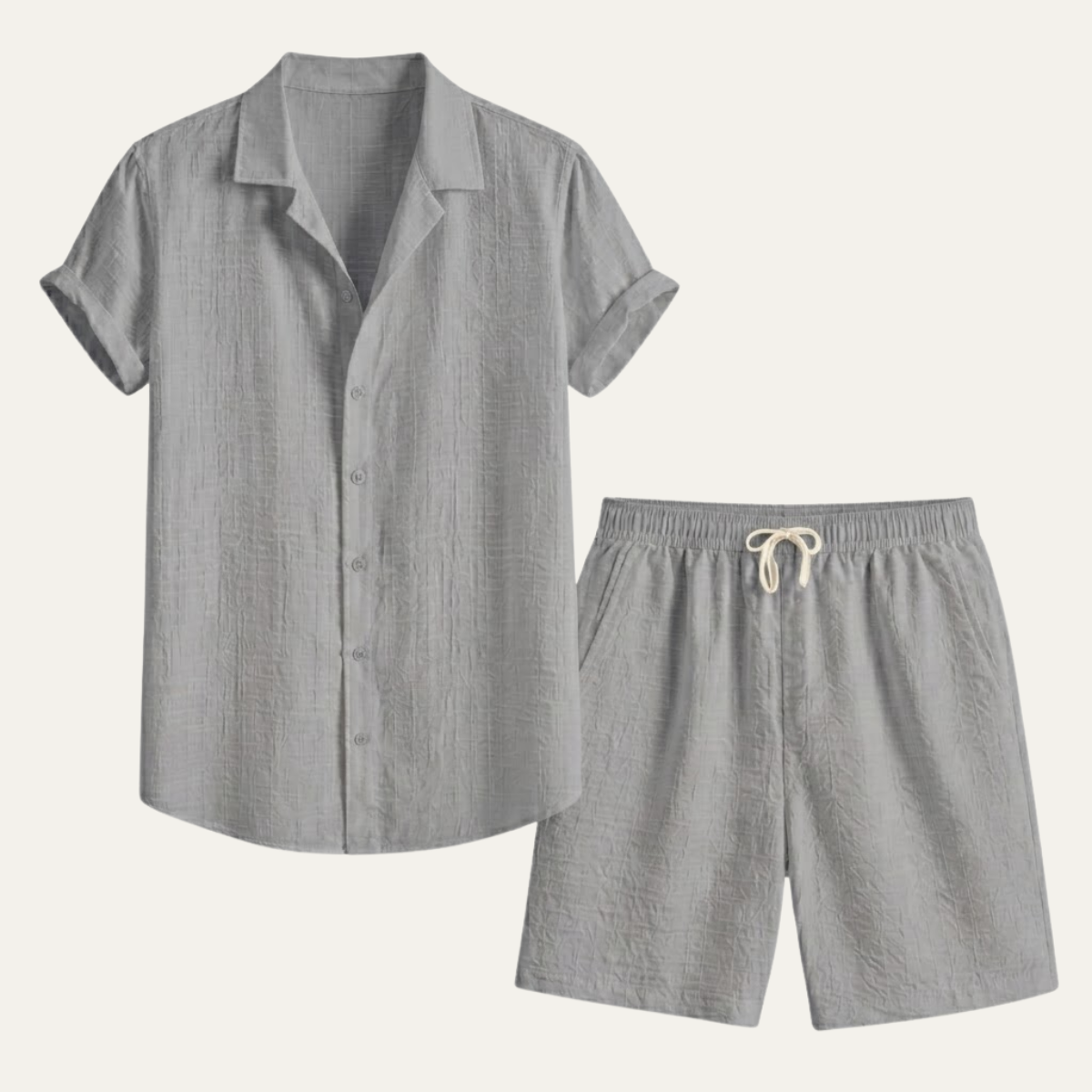 The Taranto Men’s Summer Beach Set – Shirt and Shorts