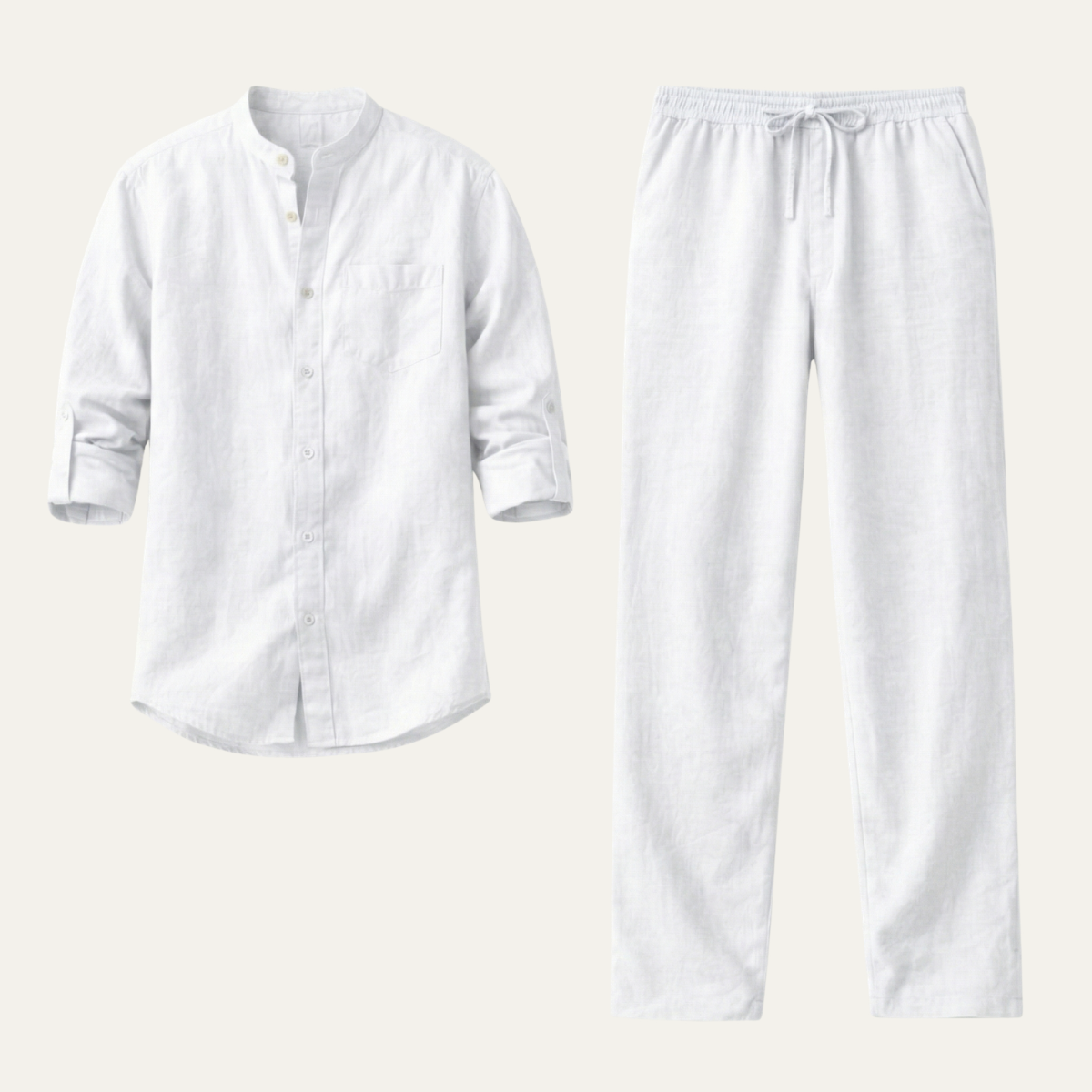 The Haddon Men’s Breathable Linen Shirt & Trousers Set