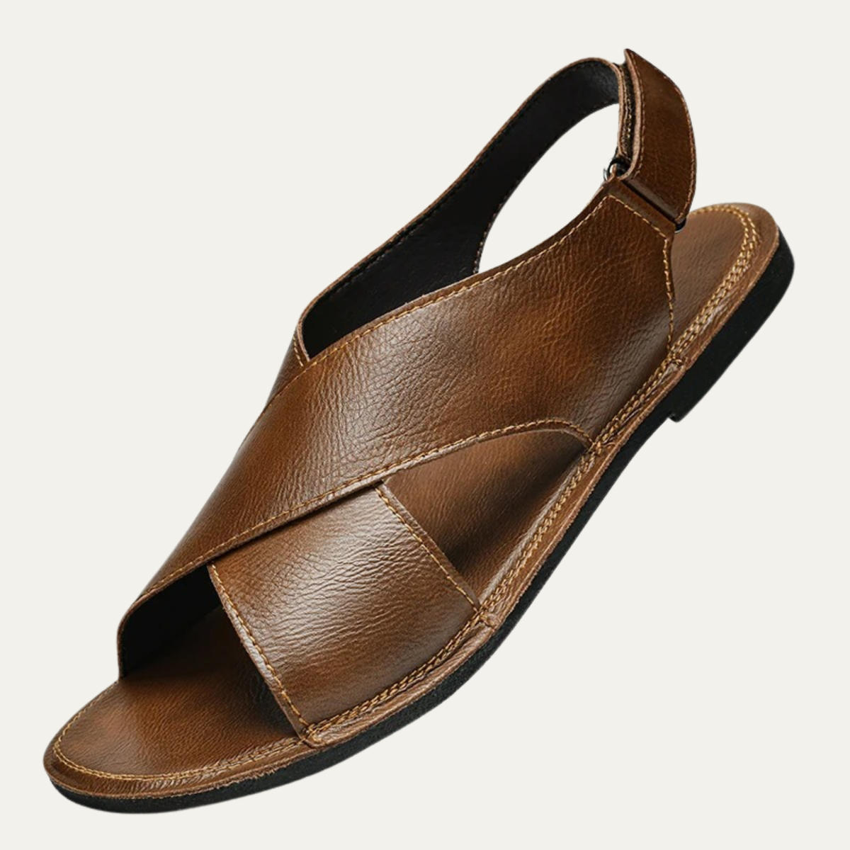 The Cannobio Men’s Slingback Open Toe Casual Leather Sandals