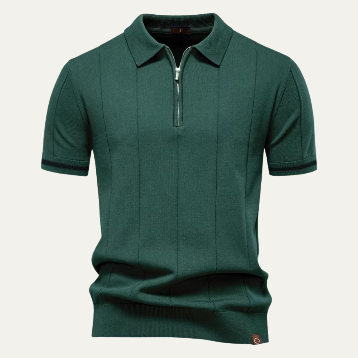 Men’s Knit Zip Polo Shirt